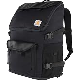 Carhartt Nylon Duck 35L Workday Backpack Black | Durable Water-Resistant Pack with 15" Laptop Sleeve and Adjustable Shoulder Straps, Mossy Oak Bottomlands