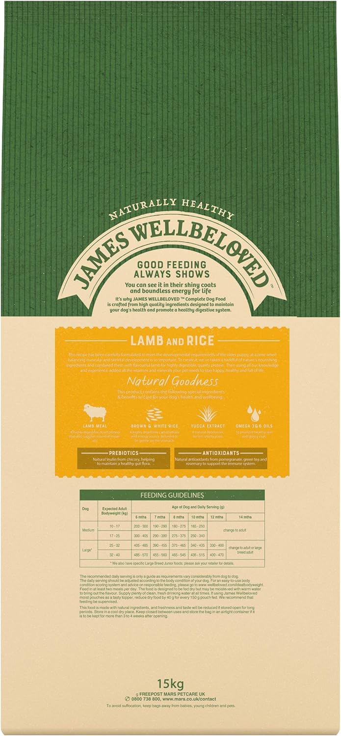 james wellbeloved junior 15kg best price