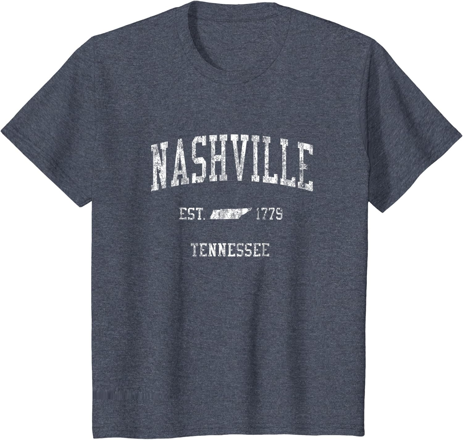 Nashville Tennessee TN TShirt Vintage Sports Design Tee