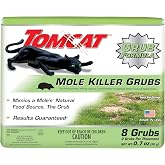 Tomcat Mole Killer Grubs, 8 Grubs | Ready-to-Use Mole Killer for Yards