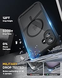 Miracase for iPhone 16 Case 6.1'', Full-Body Bumper
