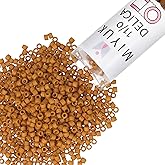 Miyuki Delica Seed Beads – Size 11/0 (1.6 mm), DB2286, Frost Opaque Glaze Pecan, 7.2 g, Approx. 1440 Beads, Made in Japan