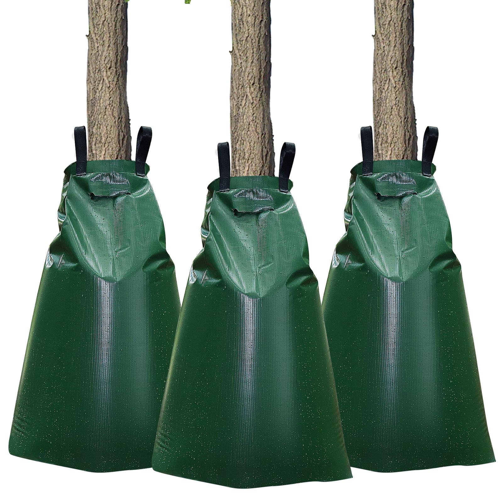 Faankiton 3PCS Tree Watering Bag, Tree Bag for Watering, Watering Bag (75 L), 20 Gallon Slow Release Drip Tree Irrigation System, Watering Bag for Trees, Drip Irrigation Bag, PVC Material with Zipper