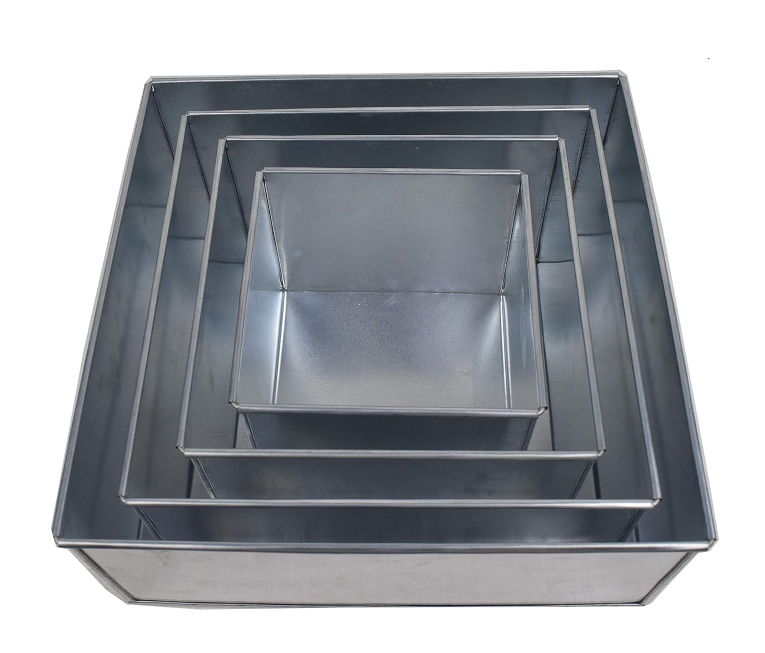 Euro Tins multi layer cake pans wedding cake pan Square 4 tier 5 deep
