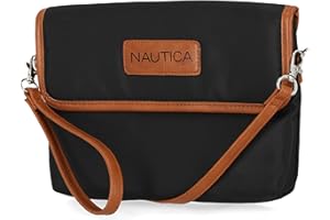 Nautica Women's RFID Blocking Mini Crossbody Wallet Wristlet Clutchh