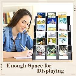 Yuntau 6 Tier Greeting Card Display Stand Black