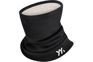 YANIKY Winter Fleece Neck Gaiter Warmer – Soft Modal Face Cover & Windproof Ski Mask Scarf for Men Women