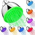 LED Shower Head, Shower Head with Lights, 7 Color Light Automatically Changing Led Rainfall Showerhead, LED Fixed Showerheads