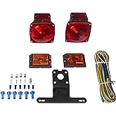 MAXXHAUL 70094 12V LED Trailer Light Kit (for Trailers Under 80-Inch)