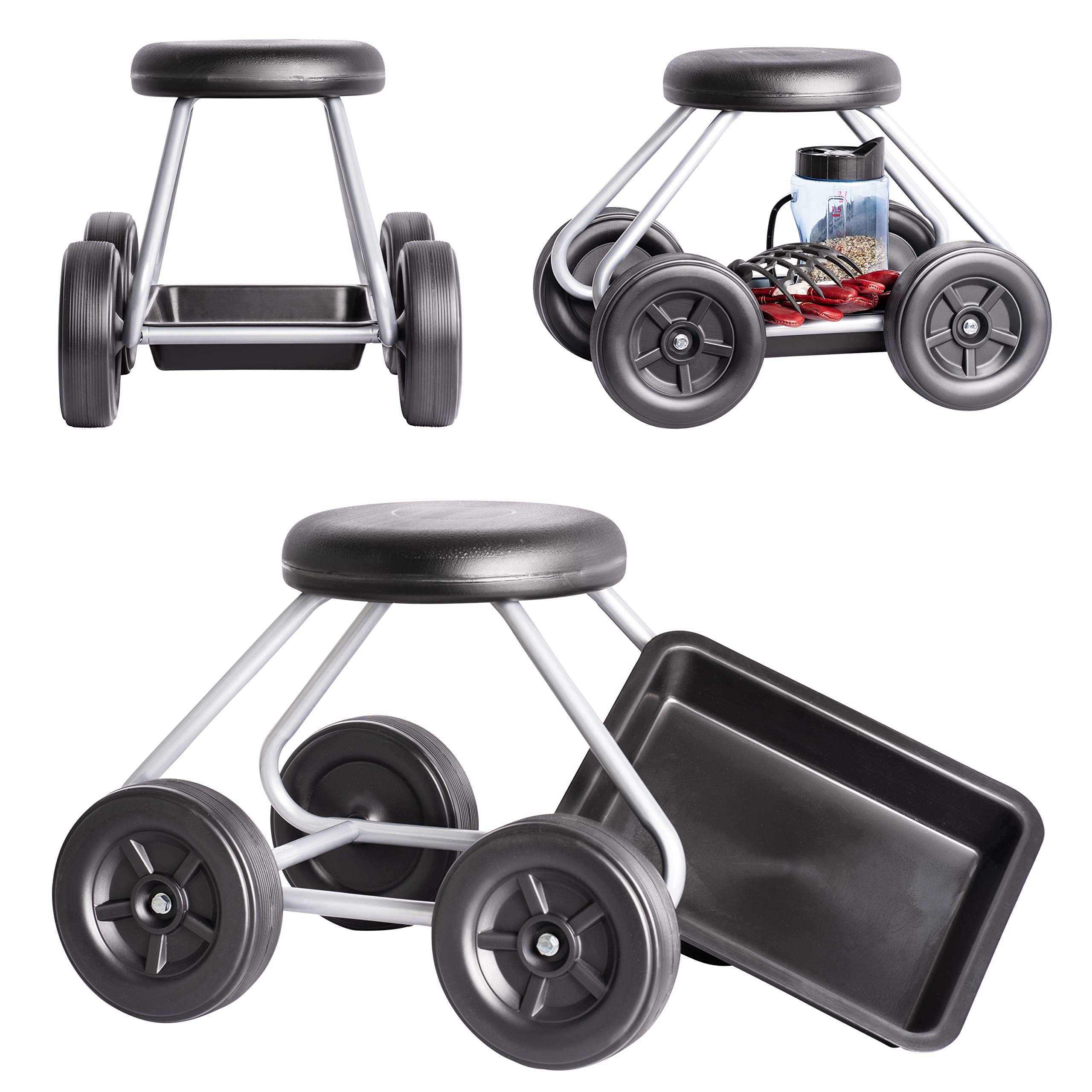 Buy UPP Gardening Seat With Wheels EASY WORK Rolling Seat With Big