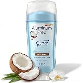 Secret Aluminum Free Deodorant for Women, Coconut, 2.4 oz
