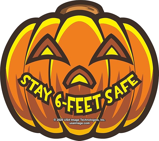 Halloween JackoLantern with Carved Mouth Social Distance