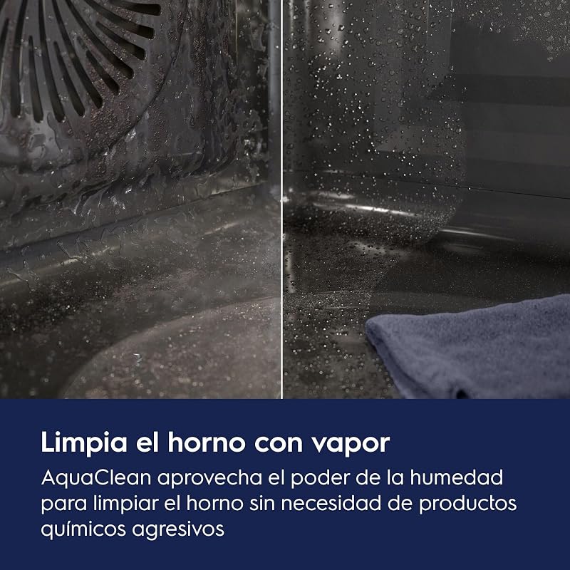 EOH3H00BX Forno Multifunção Incorporado, 7 Funções, Grande Capacidade, Ecrã LED Branco, Controlos Fixos, 2 Portas de Vidro, Aço Inoxidável Resistente a Impressões Digitais, Classe A