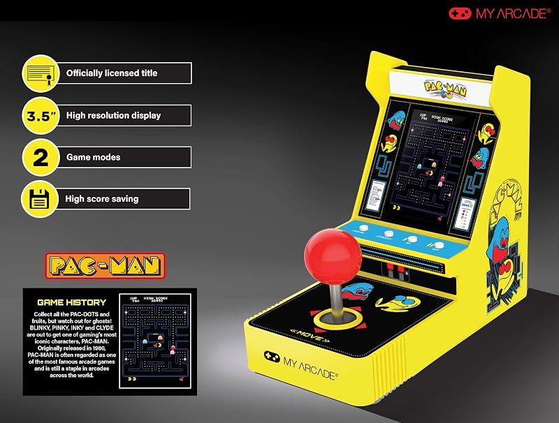 Joystick Player Pacman Retro Gamepad Tamanho Único