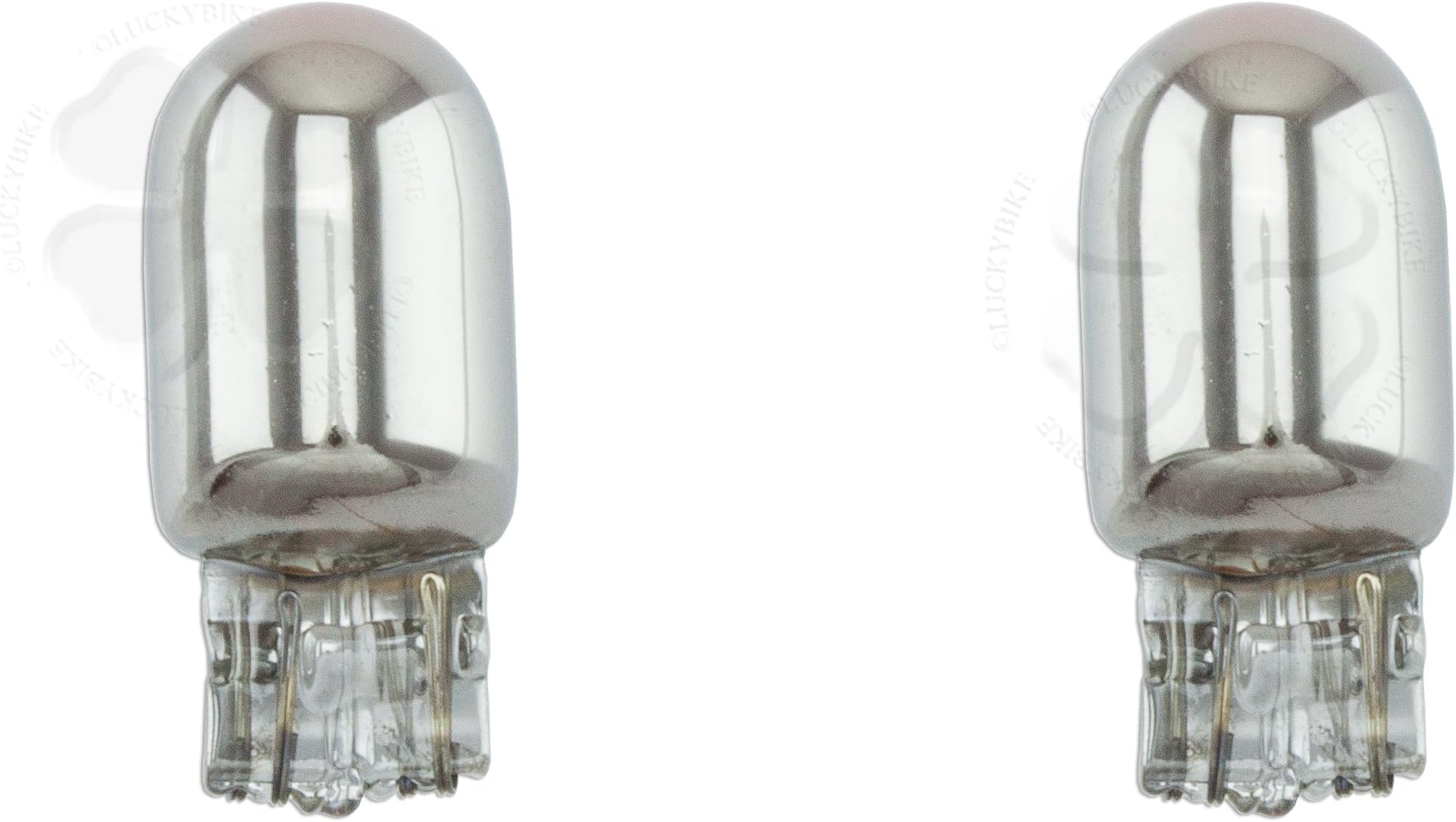 2x Light Bulb Chrome Turn Signal Blinker Dual Filament Lamp T20 7443 24W 5W