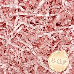 1/2LB Light Pink Crinkle Cut Paper Shred Filler