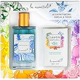 Les Essentiels Patchouli Perfume and Soap Gift Set - Amber Woody Fragrance - Perfume for Women and Men - EDP Spray and Natural Soap - 2 pc
