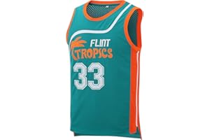 Afuby Flint Tropics Jersey Moon #33 Basketball Jerseys,90S Hip Hop Jersey S-XXXL