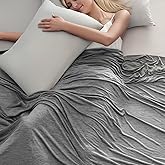 Cooling Blankets for Hot Sleepers &amp; Night Sweats, Q-Max>0.43, Queen Size | All-Season Bedding to Keep Cool, Reversible Cool-to-Touch Fabric for Night Sweats, Breathable, Lightweight, Machine Washable