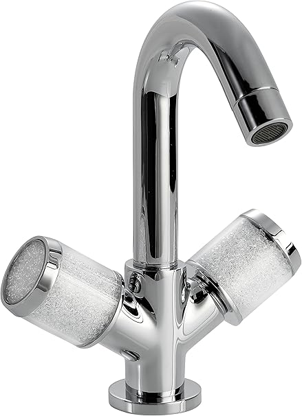 Starlight Bathroom Single Hole Sink Faucet Double Handle