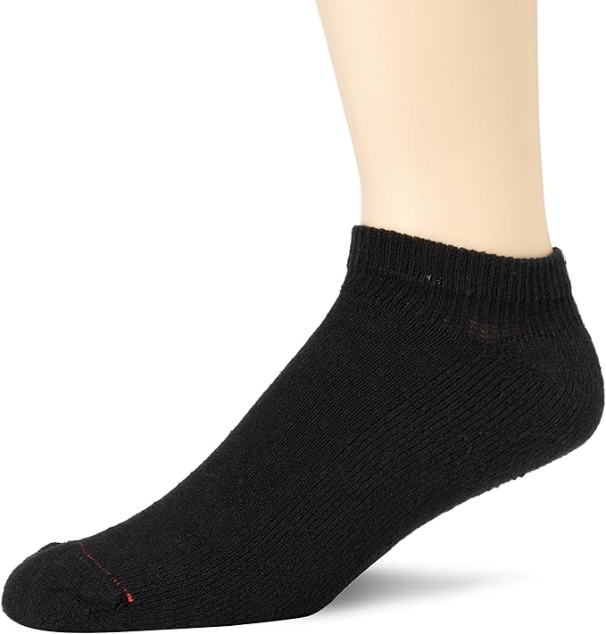 Hanes Men's Low Cut Sock, Black, One Size (Pack of 6) at Amazon Men’s