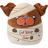 NIUBEHOHO Get Well Soon Plush Dog – Injured Bulldog Stuffed Animal Adorable Bandages, Perfect Get Well Gift for Bulldog Lovers 9 Inch