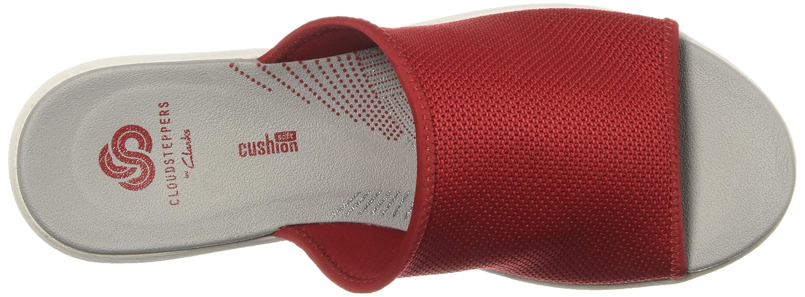 Clarks Women's Step Cali Bay Sandal, red Textile Knit, 090 W US - Image 9