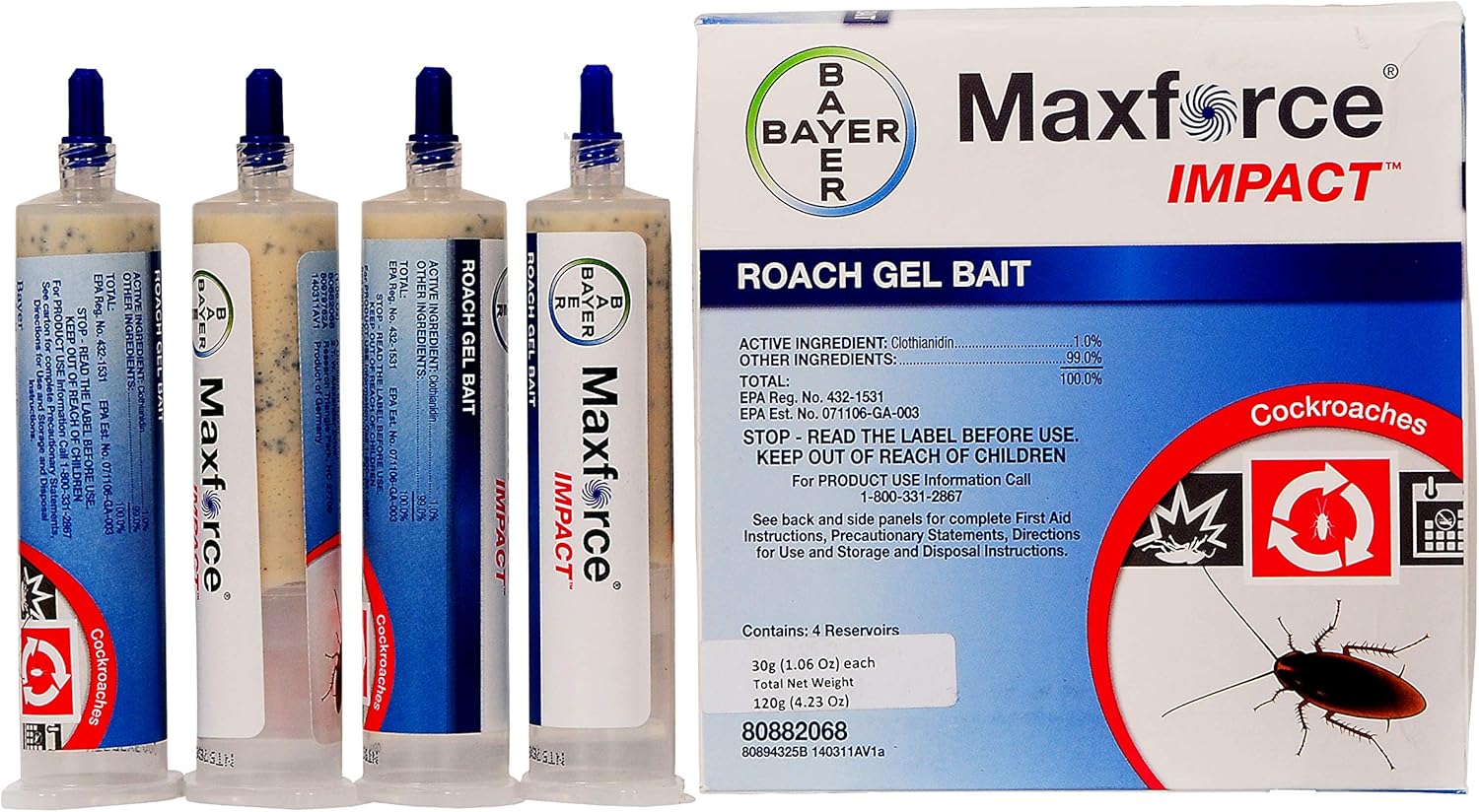 Bayer Environmental Science Maxforce Impact Roach Bait Gel