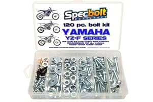 SPECBOLT FASTENERS 120pc Bolt Kit for Yamaha YZ250F YZ400F YZ426F YZ450F OEM Spec Matching Hardware Fasteners for Maintenance Restoration YZF250 YZF400 YZF426 YZF450 YZF 250 400 426 450