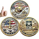 Double-Sided USMC 250th Anniversary Challenge Coin