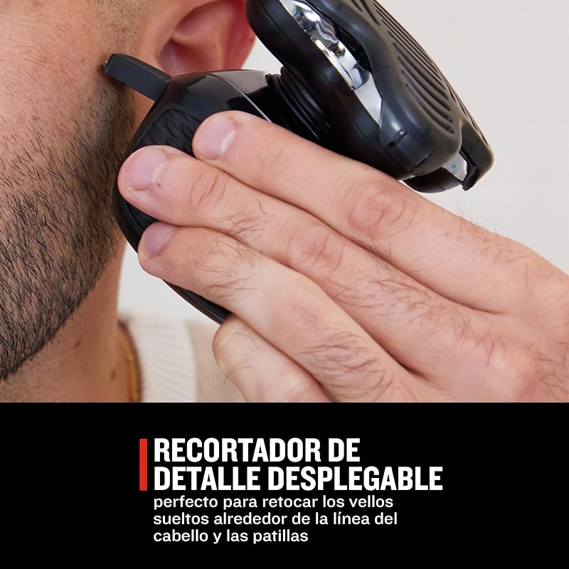 Máquina de barbear remington rx5 ultimate series, máquina de cortar cabelo, máquina de barbear, sem fio, 5 cabeças flexíveis, 100% à prova d'água, bolsa de higiene, preta - xr1501