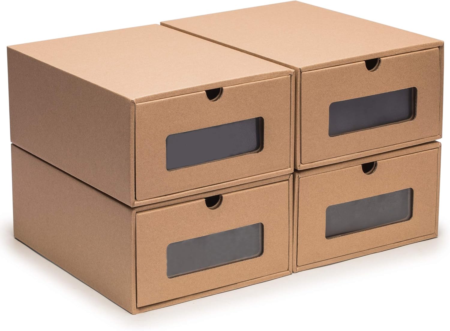 Nicely Neat Transparent Shoe Organizer Stackable Storage Case