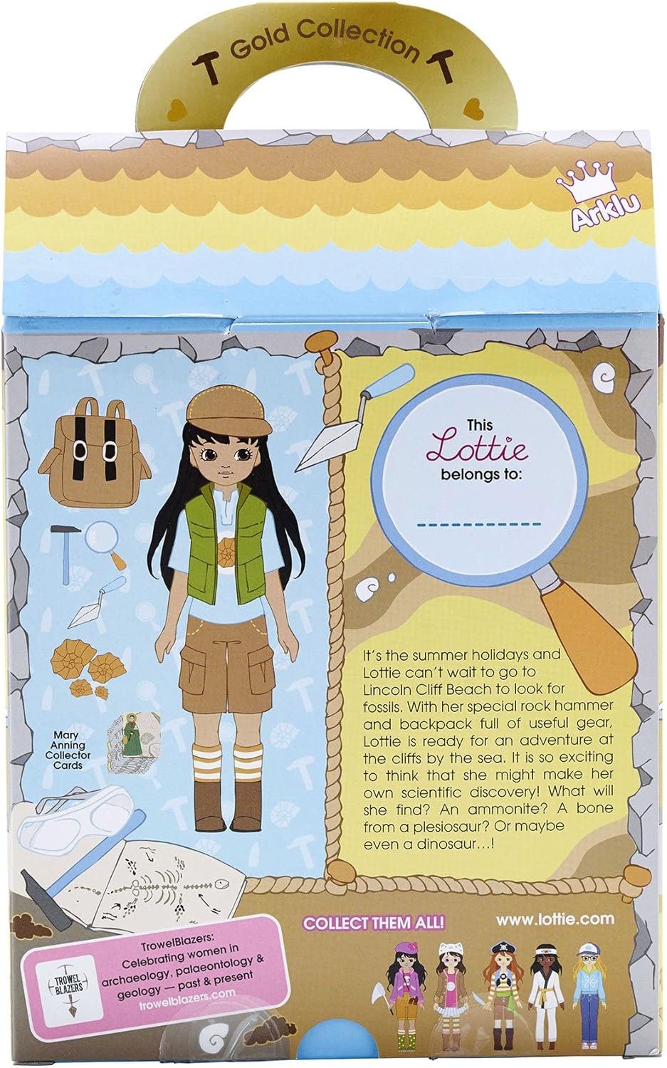 fossil hunter lottie doll