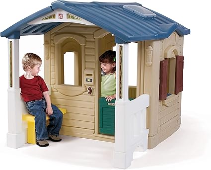 Amazon Com Step2 Naturally Playful Front Porch Playhouse Toys