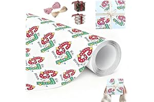 67 Wrapping Paper Christmas Gift Wrap, 20in Wide Kids Funny 67 Wrapping Paper, Unique Meme Holiday Gift Wrap Paper Roll, Birt