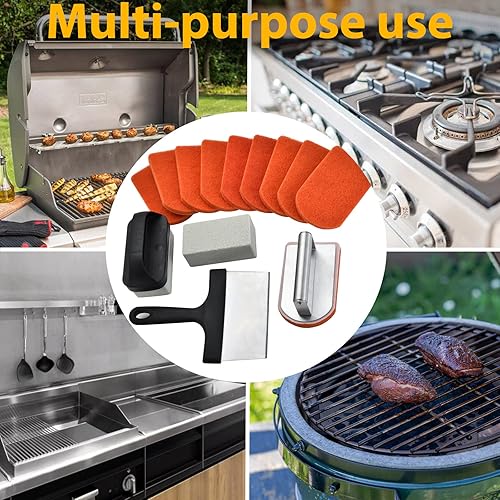 Griddle Cleaning Kit for Blackstone 15 Pieces Heavy Duty Grill