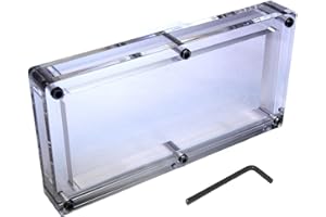 PlastiXrevolution Acrylic BEP 100 US Bank Note Currency Display Slab Dollar Bill Case Money Holder Frame