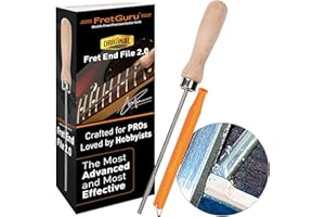 FretGuru Ultimate Fret End File 2 - Fix Sharp Fret Ends, Fret Sprout, Fret End Dressing File Pro Luthier Tool Guitar Tech [FINALLY AVAILABLE AGAIN - ADVANCED NEW DESIGN SHIPPING NOW]