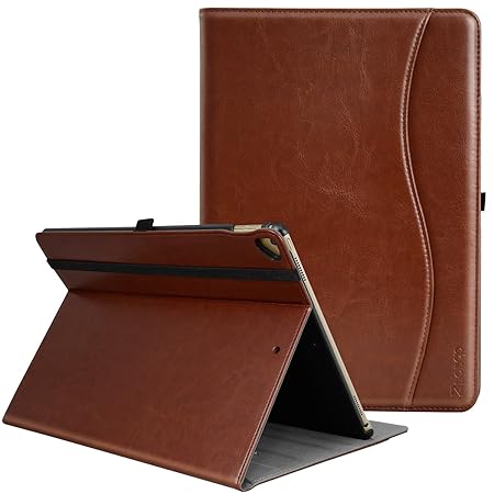 Ztotop Hülle für iPad Pro 12,9 2017/2015,für Modell A1670/A1671/A1584/A1652,Premium Leder Geschäftshülle mit Ständer,Kartenst
