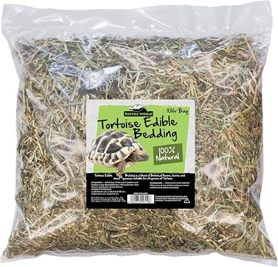 Reptile World Tortoise Edible Bedding 10ltr Bag Readi Grass Flowers Leaves