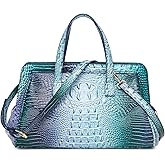 Makcr Joacbv Women Fashion Crocodile Print Handbag Shoulder Satchel Top Handle Crossbody Bag