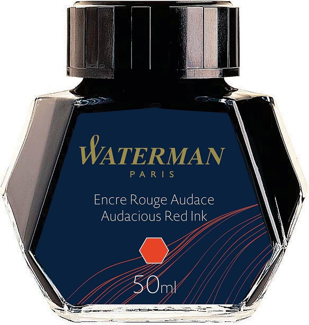 Waterman Audacious Red Fountain Pen Ink 50ml Bottle