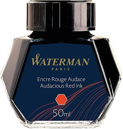 Waterman Audacious Red Fountain Pen Ink 50ml Bottle