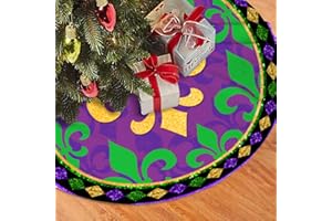 YAGEDOVIU Festival Decorations Holiday Tree Skirt, Tree Mat Holiday Party Supplies Ornaments Indoor Outdoor Decorations 36 in