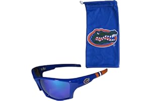 SISKIYOU NCAA Florida Gators Unisex Edge Wrap Sunglass and Bag Set, Team Colors, One Size