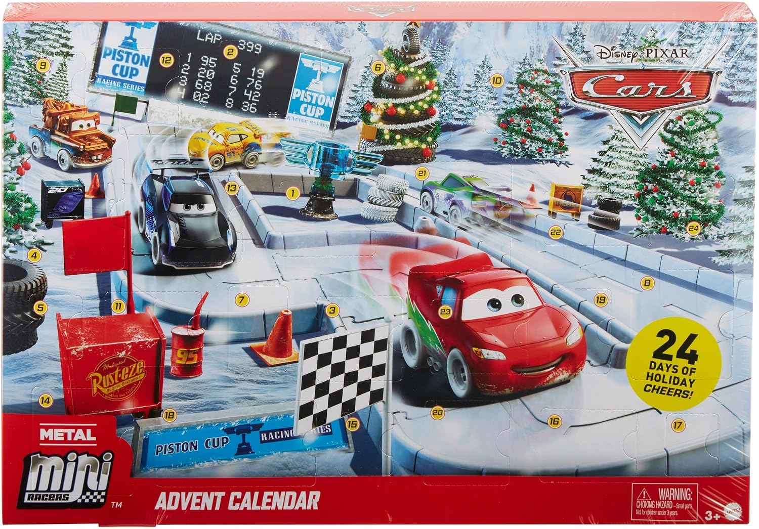 Mattel GPG11 Disney Cars Pixar Calendario De Adviento De Cars Coches 