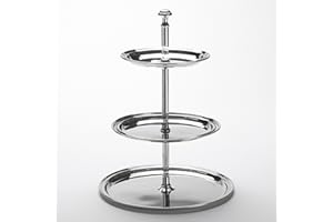 American Metalcraft STS3 Tiered Stand, Stainless Steel, Three-Tier, 8-1/2" Diameter, 11-3/4" Height