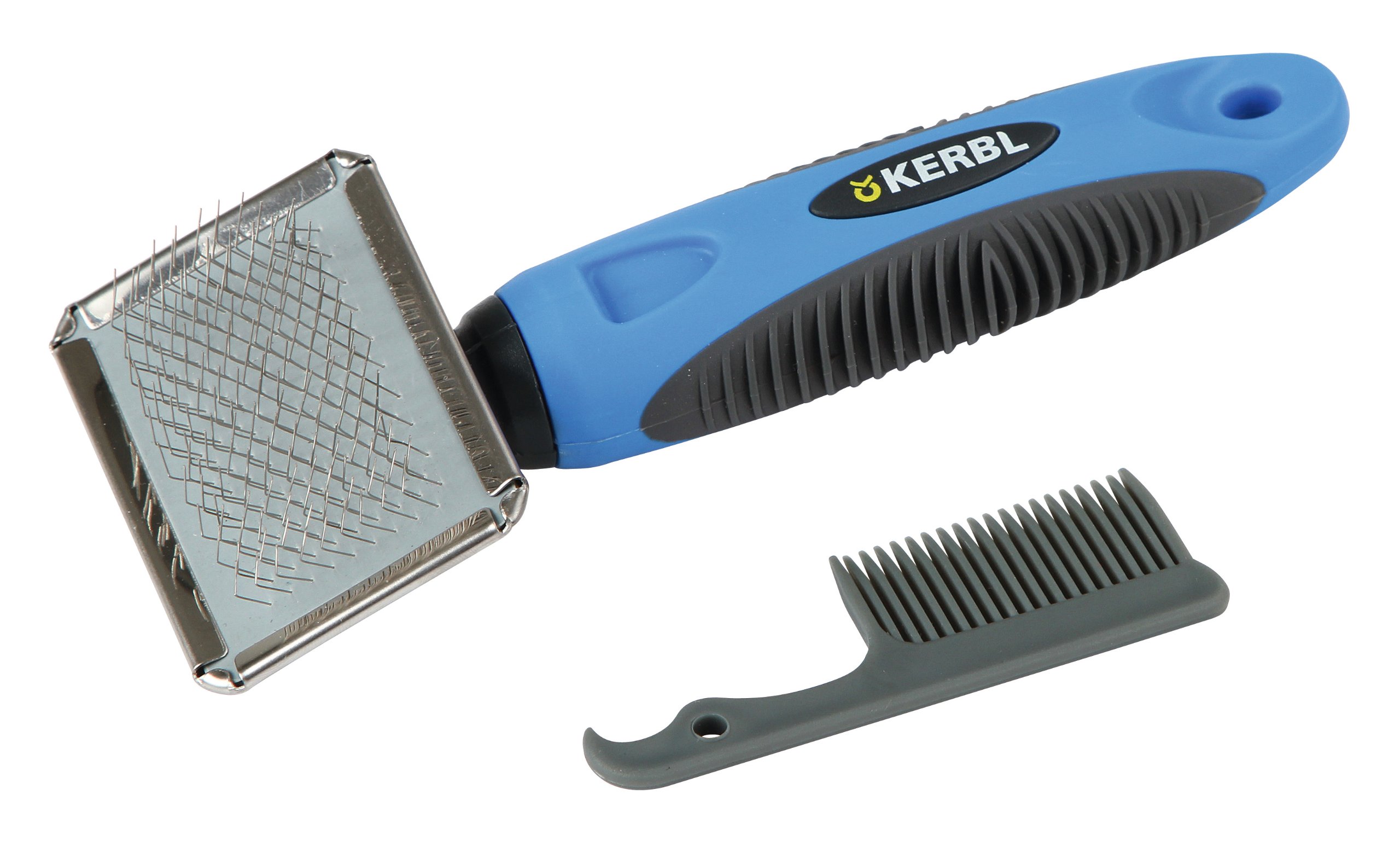 Kerbl Premium Soft Slicker Brush with Soft Metal Bristles, 16 x 6 cm