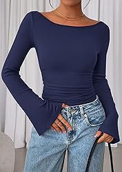 PRETTYGARDEN Women's Long Sleeve Shirts 2025 Fall