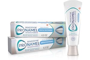 Sensodyne Pronamel Gentle Teeth Whitening Enamel Toothpaste for Sensitive Teeth, to Reharden and Strengthen Enamel - 4 Ounces (Pack of 2)